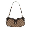 Mini GG Canvas Web Moon Side Shoulder Bag
