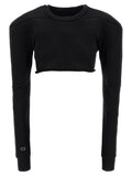 Rick Owens Organic Cotton Scuba-Panelled Sweatshirt — Black