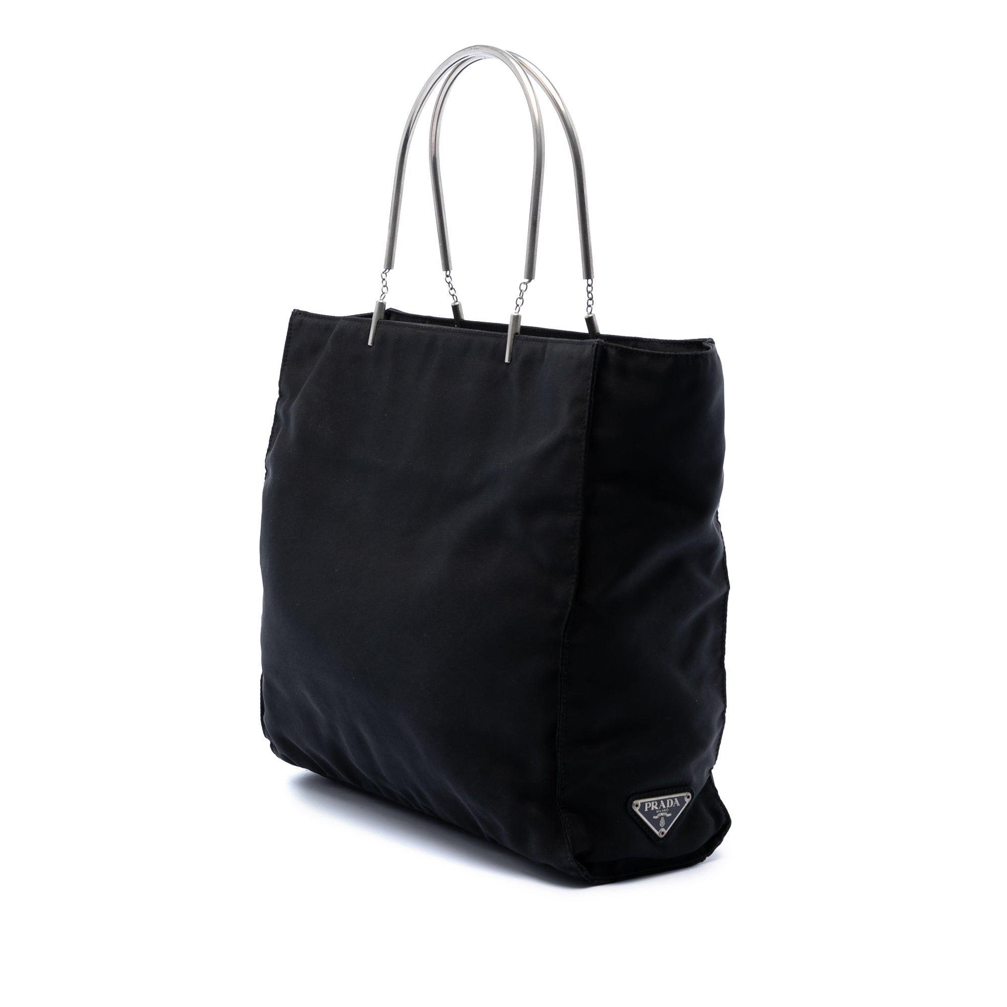 Tessuto Metal Handle Bag