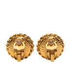 CC Gold Plated Faux Pearl Clip On Earrings