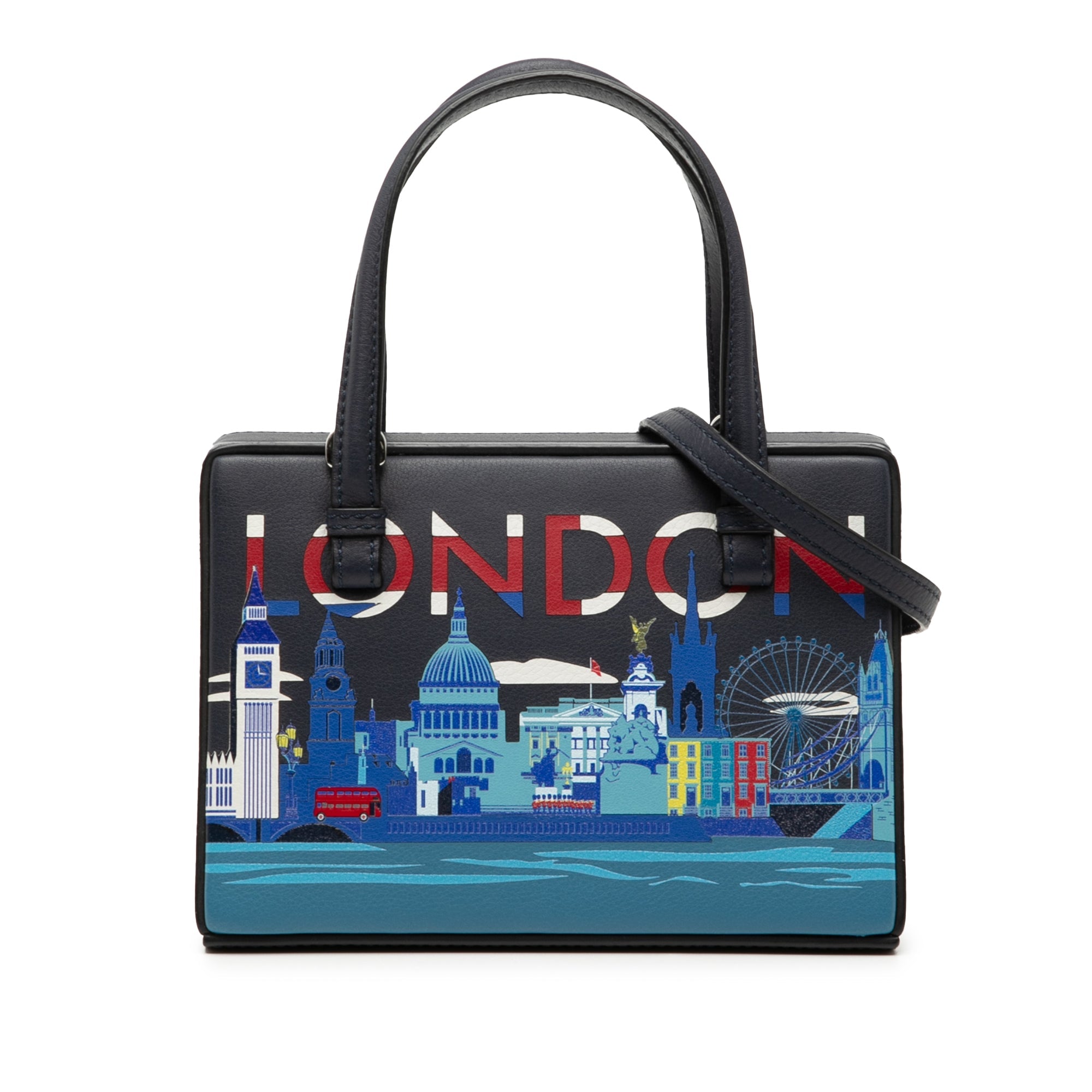 Small Leather London Postal Top Handle Bag