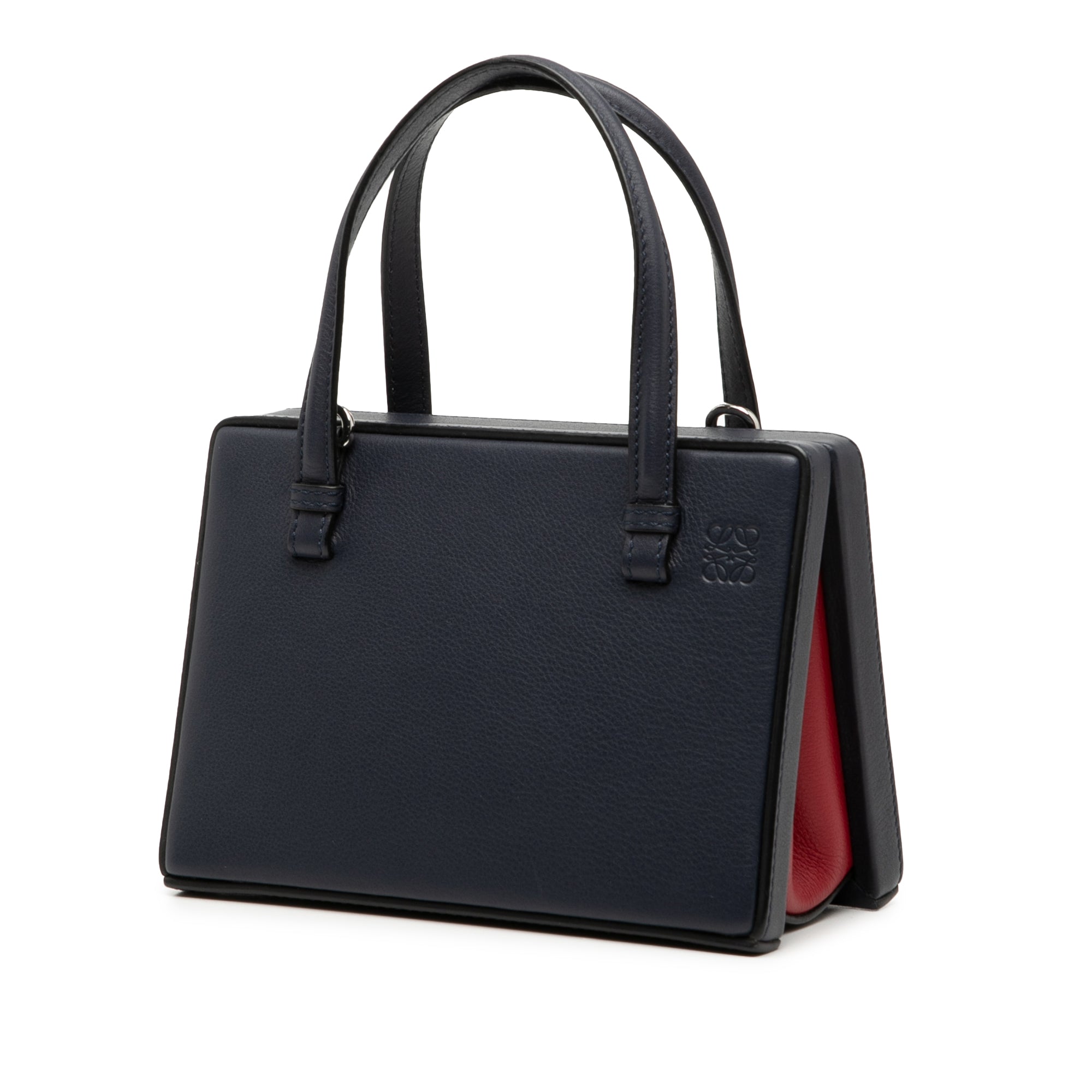 Small Leather London Postal Top Handle Bag