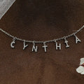 CYNTHIA Letter Round Lab Customize Necklace