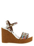 Dolce & Gabbana Lolita Wedge Sandal — Brown