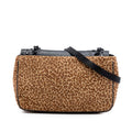 Pony Hair Leopard Print Shoulder Bag