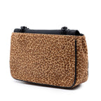 Pony Hair Leopard Print Shoulder Bag