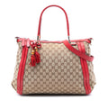 Large GG Canvas Bella Satchel
