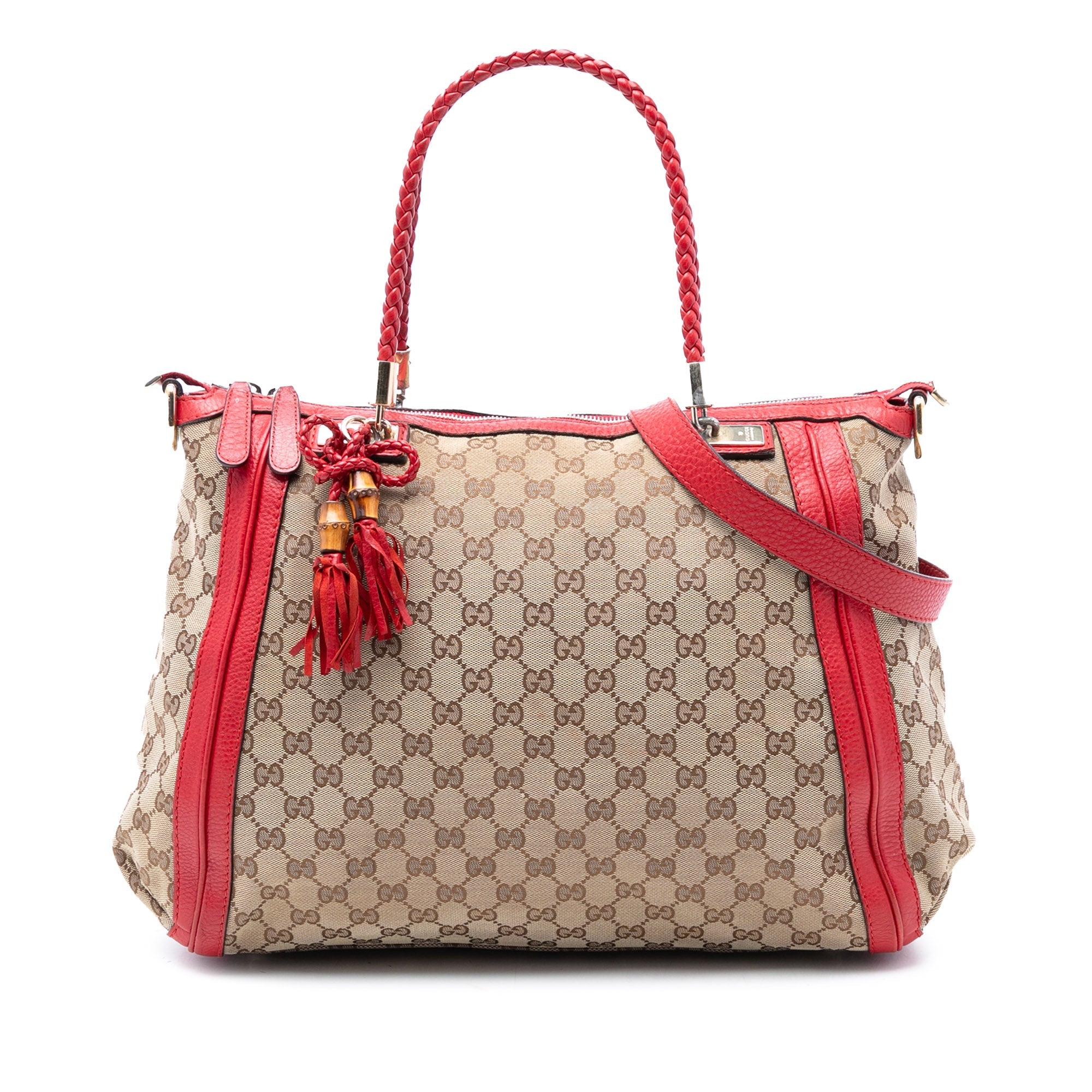 Large GG Canvas Bella Satchel
