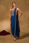 Lekha Slit Sari Set By KYNAH, Luxury Indian Fashion & Bridal Wear