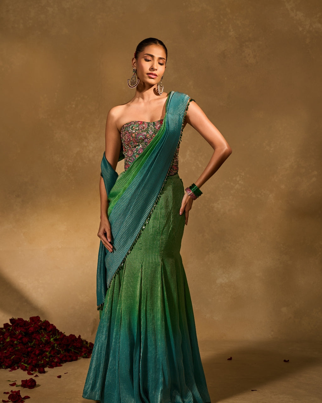 Asma Sari Set By KYNAH, Luxury Indian Fashion & Bridal Wear