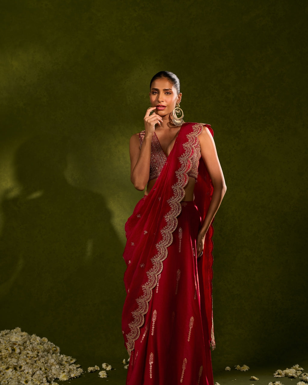 Amal Lehenga Sari Set By KYNAH, Luxury Indian Fashion & Bridal Wear