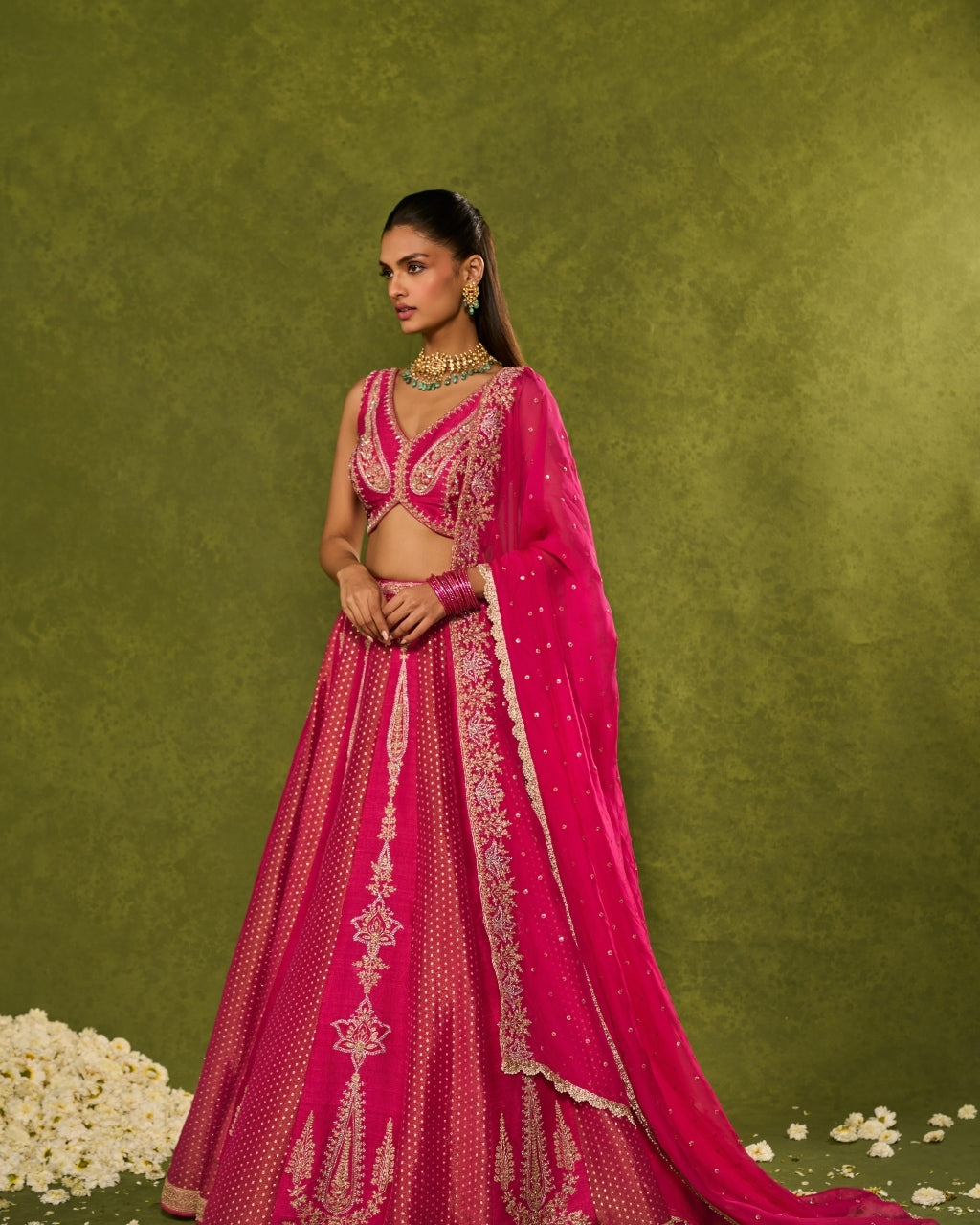 Ambi Brocade Lehenga Set By KYNAH, Luxury Indian Fashion & Bridal Wear