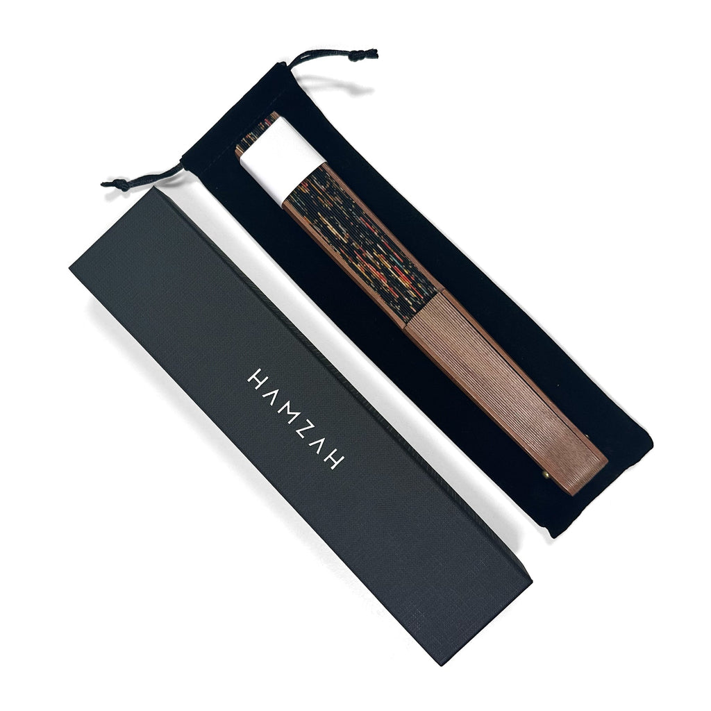 Red folding fan Dalila