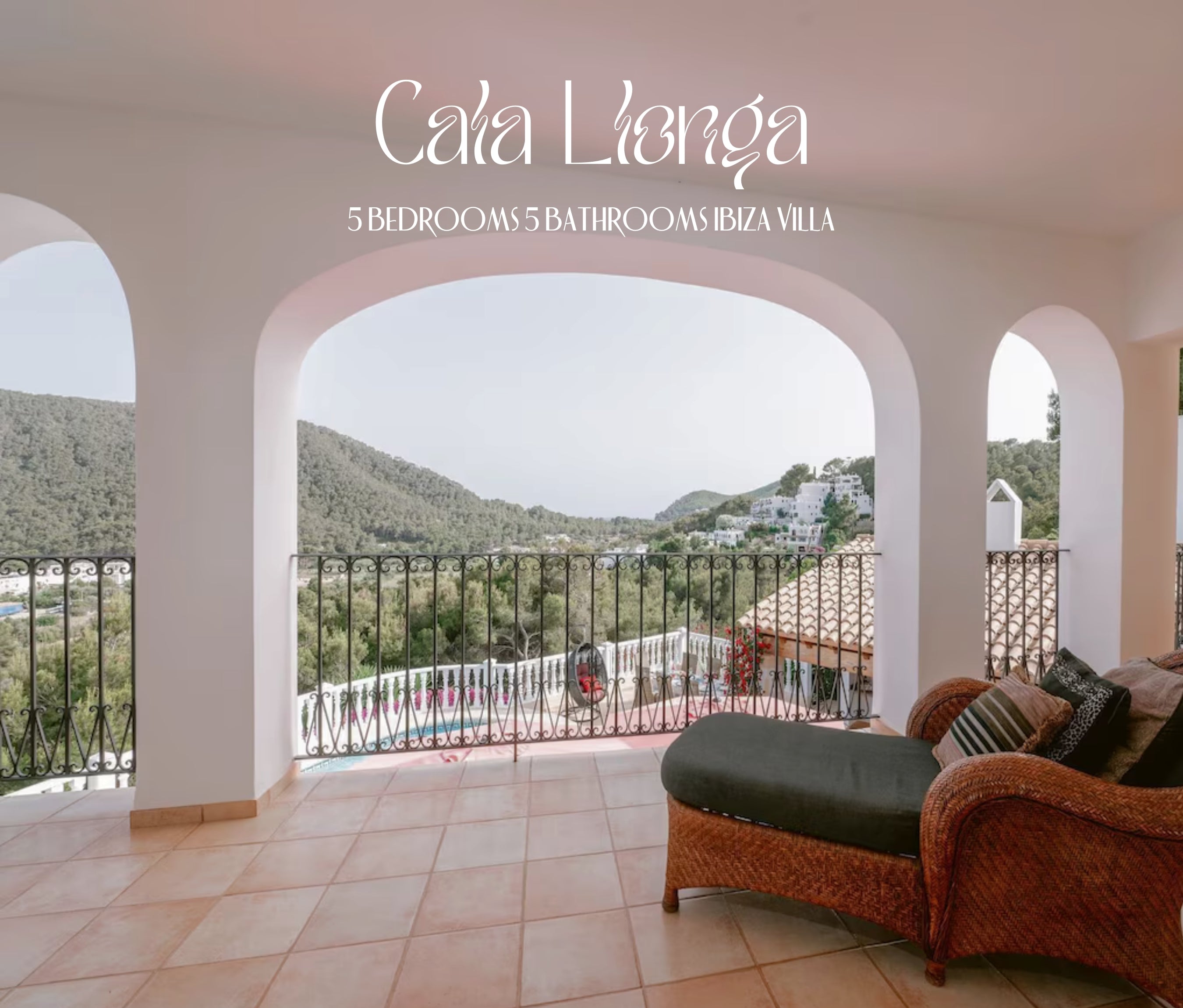 Spacious Dreamy Ibiza Villa Just Steps from the Beach in Cala Llonga