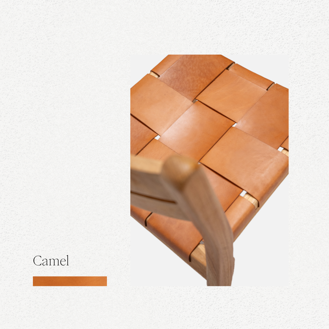 Leather + Wood Material Sample