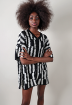 CAMISA CACHENGUE BLANCO & NEGRO