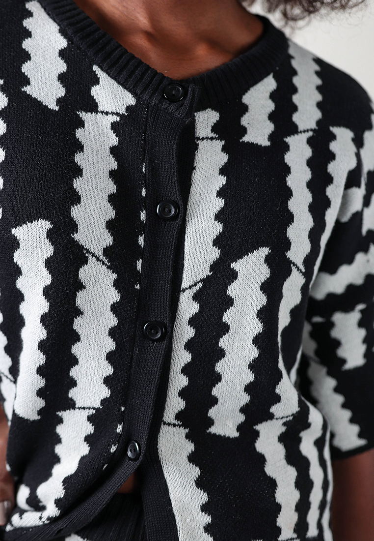 CAMISA CACHENGUE BLANCO & NEGRO