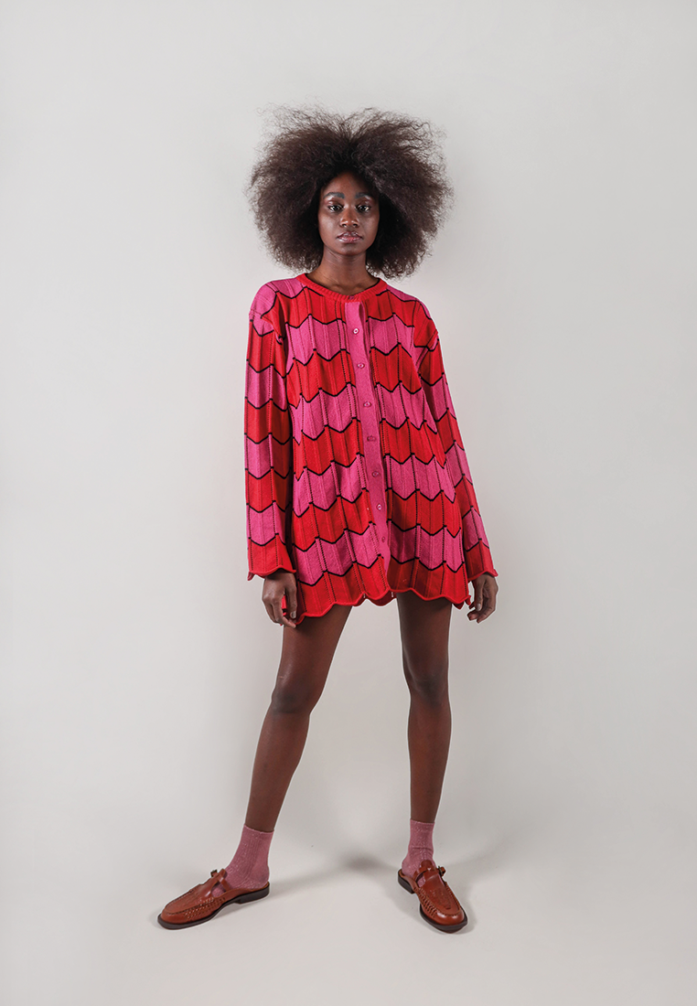 CAMISA ZAG | FUCSIA Y ROJO