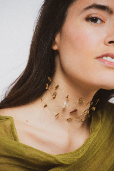 CHOKER LAINE | MARRON