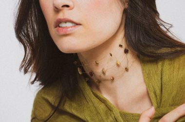 CHOKER LAINE | MARRON
