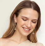 PENDIENTES ANDES CON PIEDRA