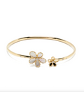 Roberto Coin Diamond Flower Bracelet — Gold