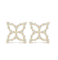 Roberto Coin Diamond Pavé Butterfly Earrings — Gold