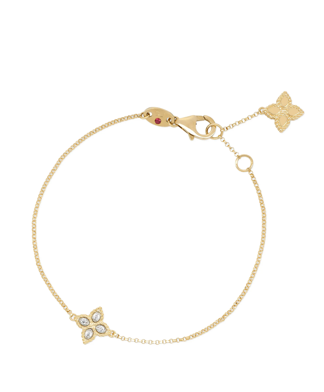 Roberto Coin Princess Flower Bracelet — Gold