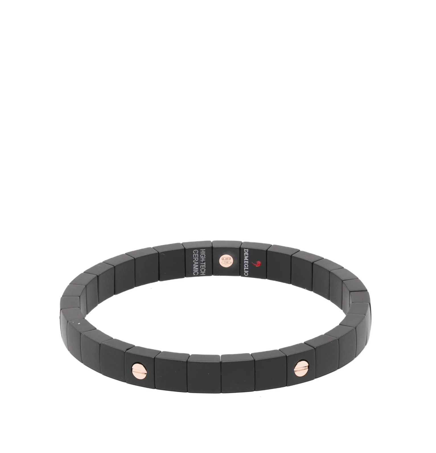 Roberto Demeglio 18kt Rose Gold and Ceramic Bracelet — Black