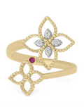 Roberto Coin Diamond Quatrefoil Ring — Gold