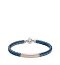 Barakà Ceramic and Rose Gold Bracelet — Navy