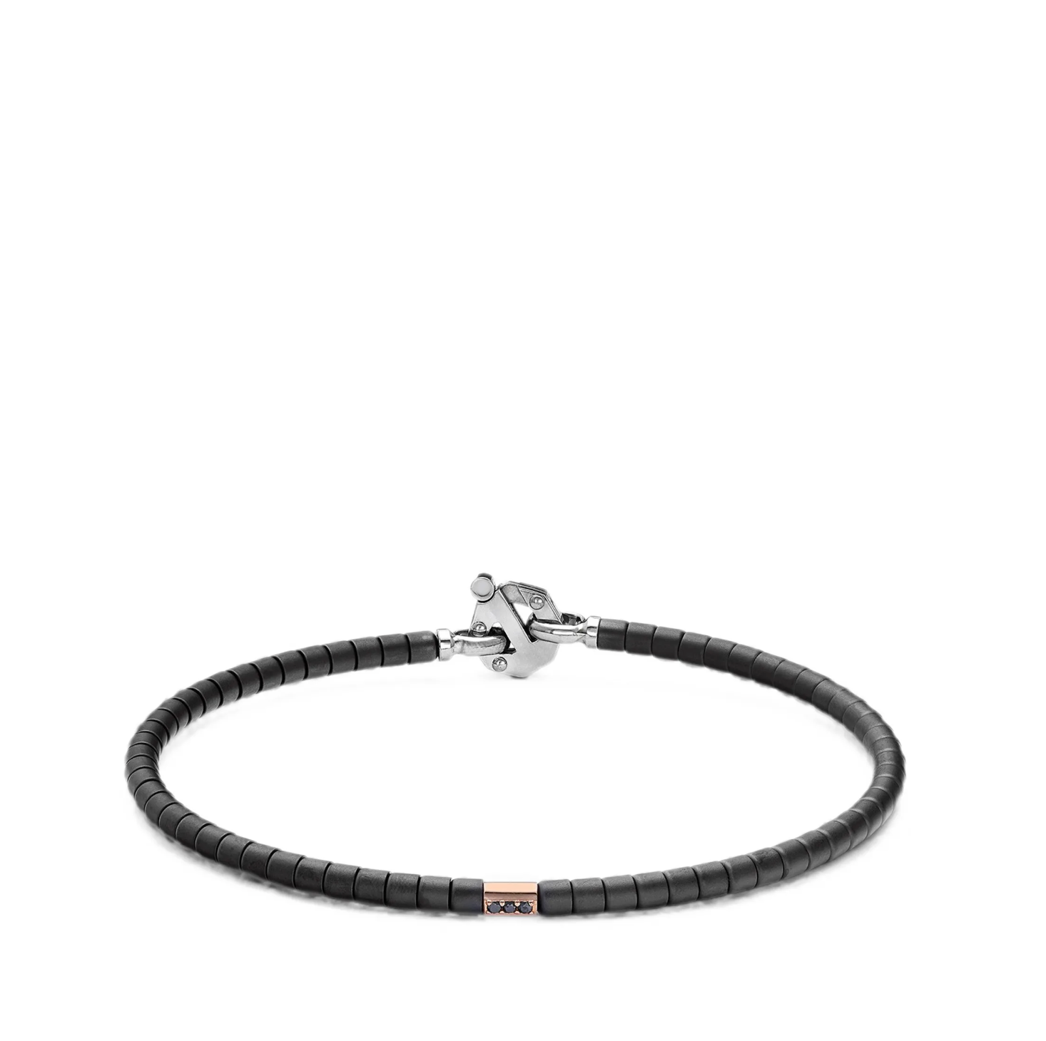 Barakà Diamond Bezel-Set Bracelet — Rose Gold