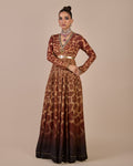 Giraffe Print Anarkali By KYNAH, Luxury Indian Fashion & Bridal Wear