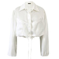 Silky Cargo Jacket | Ecru