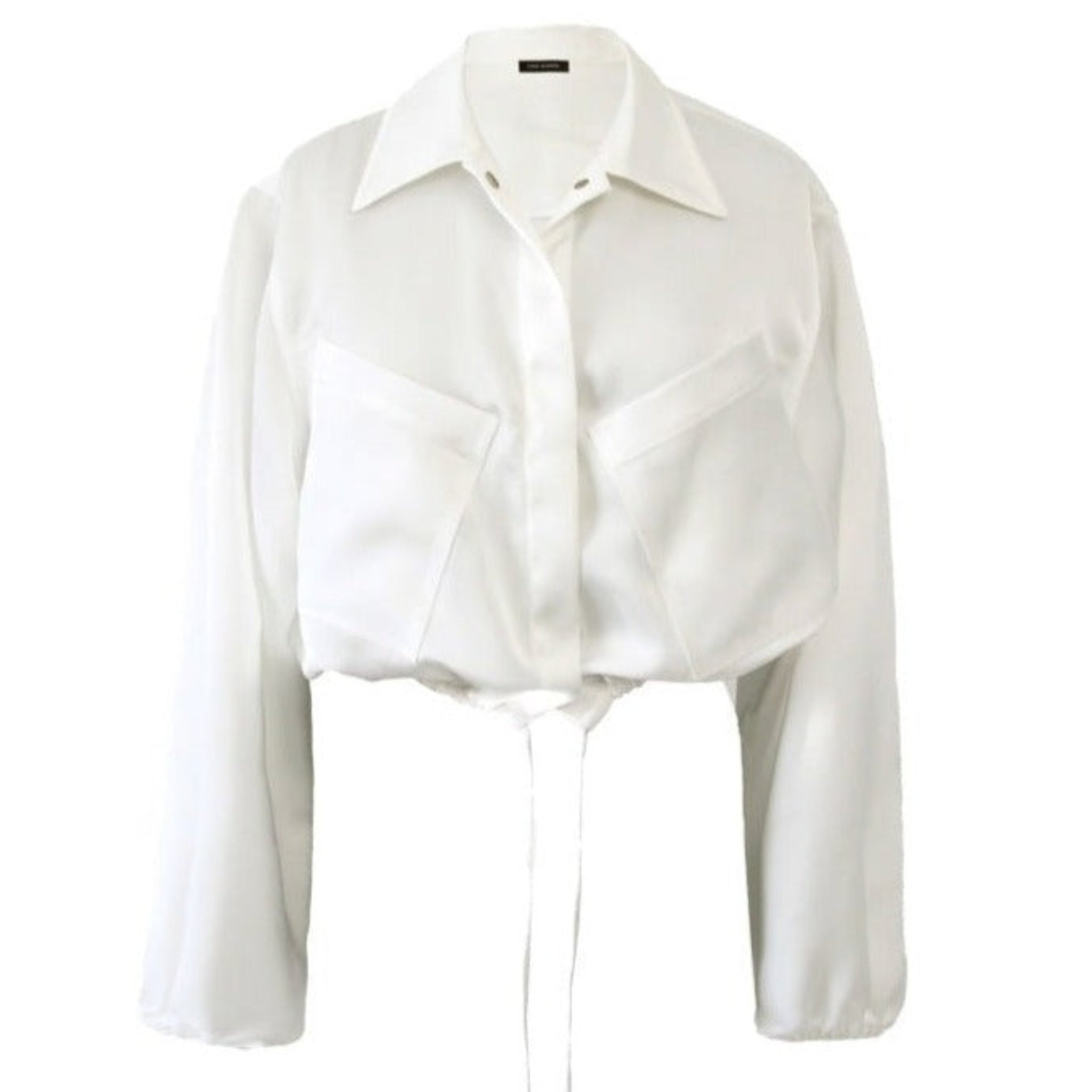 Silky Cargo Jacket | Ecru
