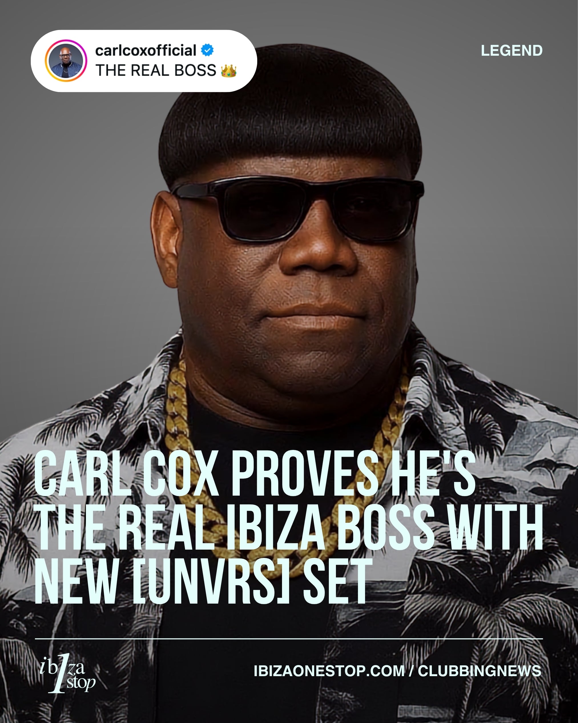Carl Cox proves he's the real Ibiza boss with new [UNVRS] set