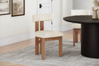 Carlo Boucle Fabric Dining Chair (Set of 2)