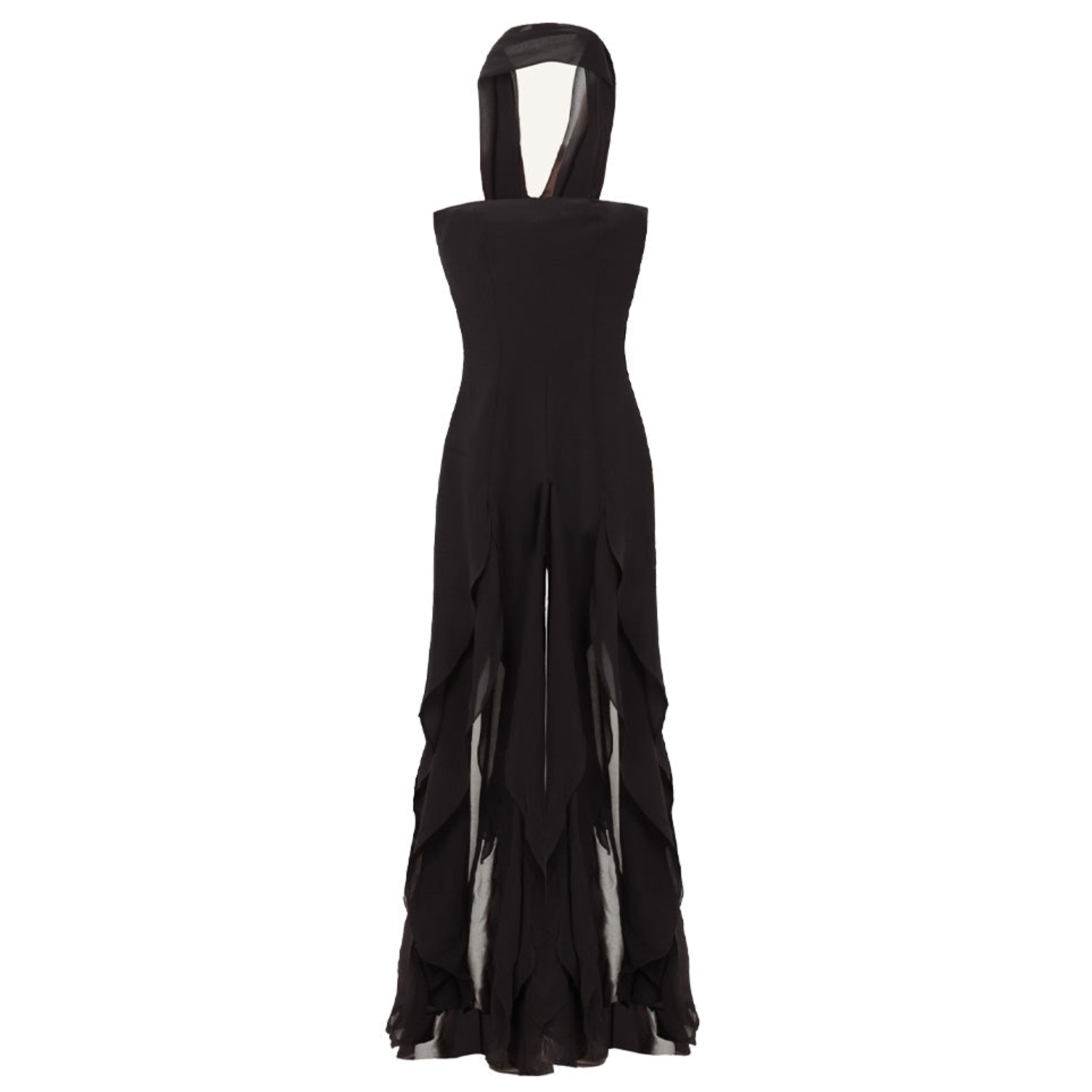 Shawl-Collared Catsuit