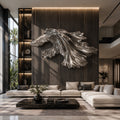 OSO Stainless Steel Celestial Current Sculpture - Height: 19.6 inch (50 cm) / Silver