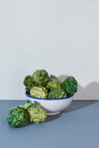 Alcachofa réplica de cerámica esmaltada