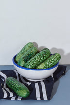 Pepino réplica de cerámica esmaltada