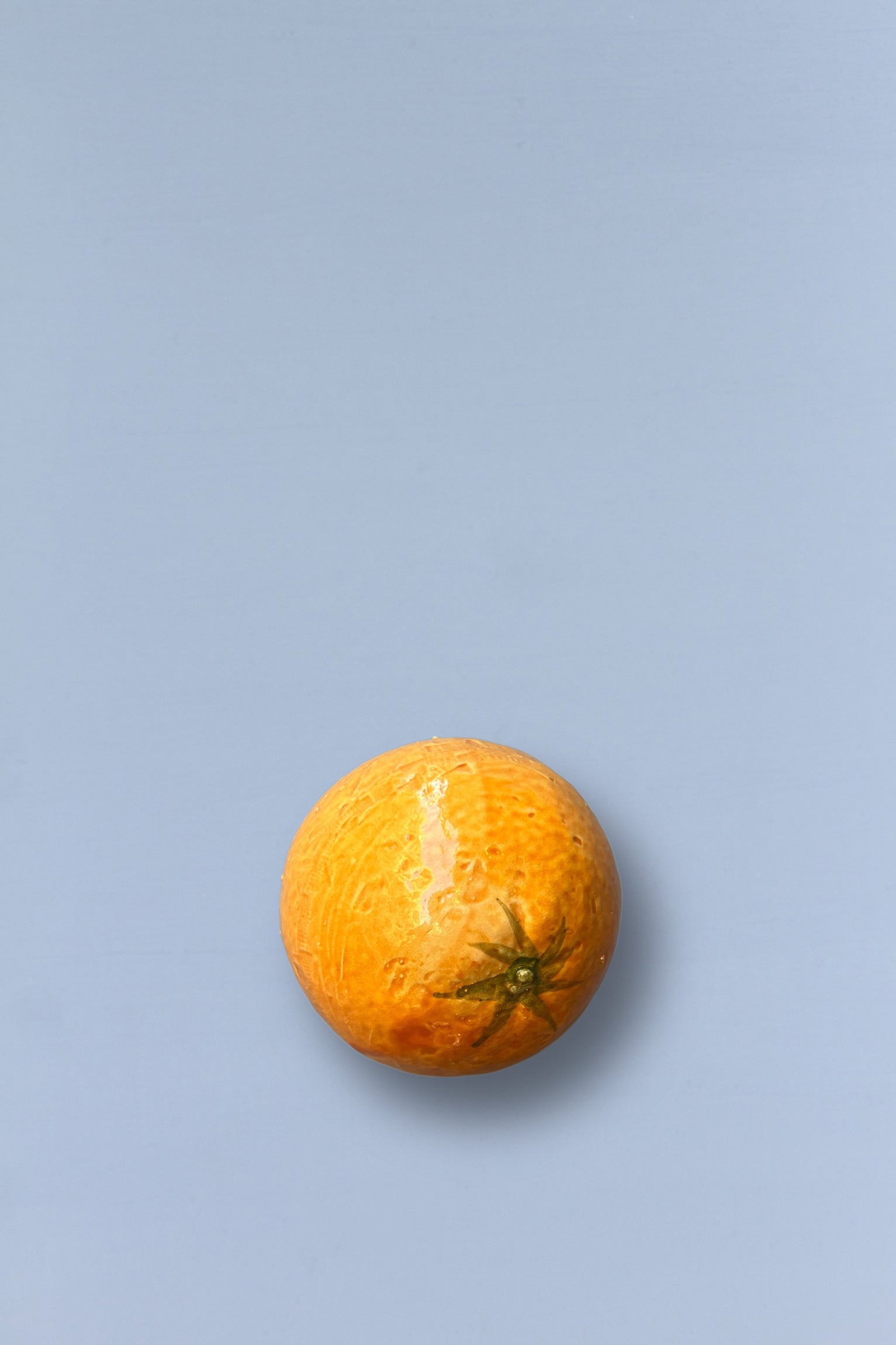 Naranja réplica de cerámica esmaltada