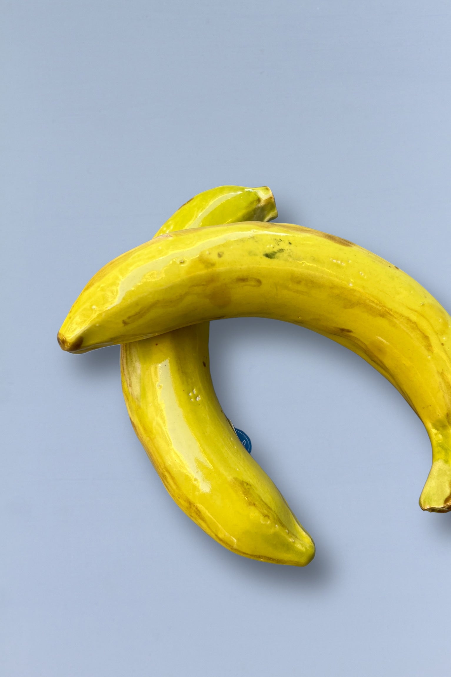 Plátano réplica de cerámica esmaltada