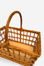 Cesta picnic calada mimbre natural