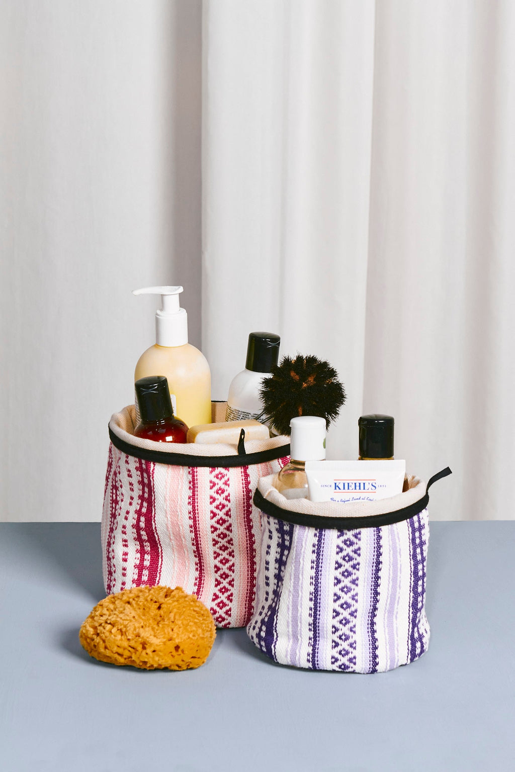 Cesto alpujarra rosa y malva