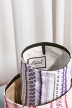 Cesto alpujarra rosa y malva