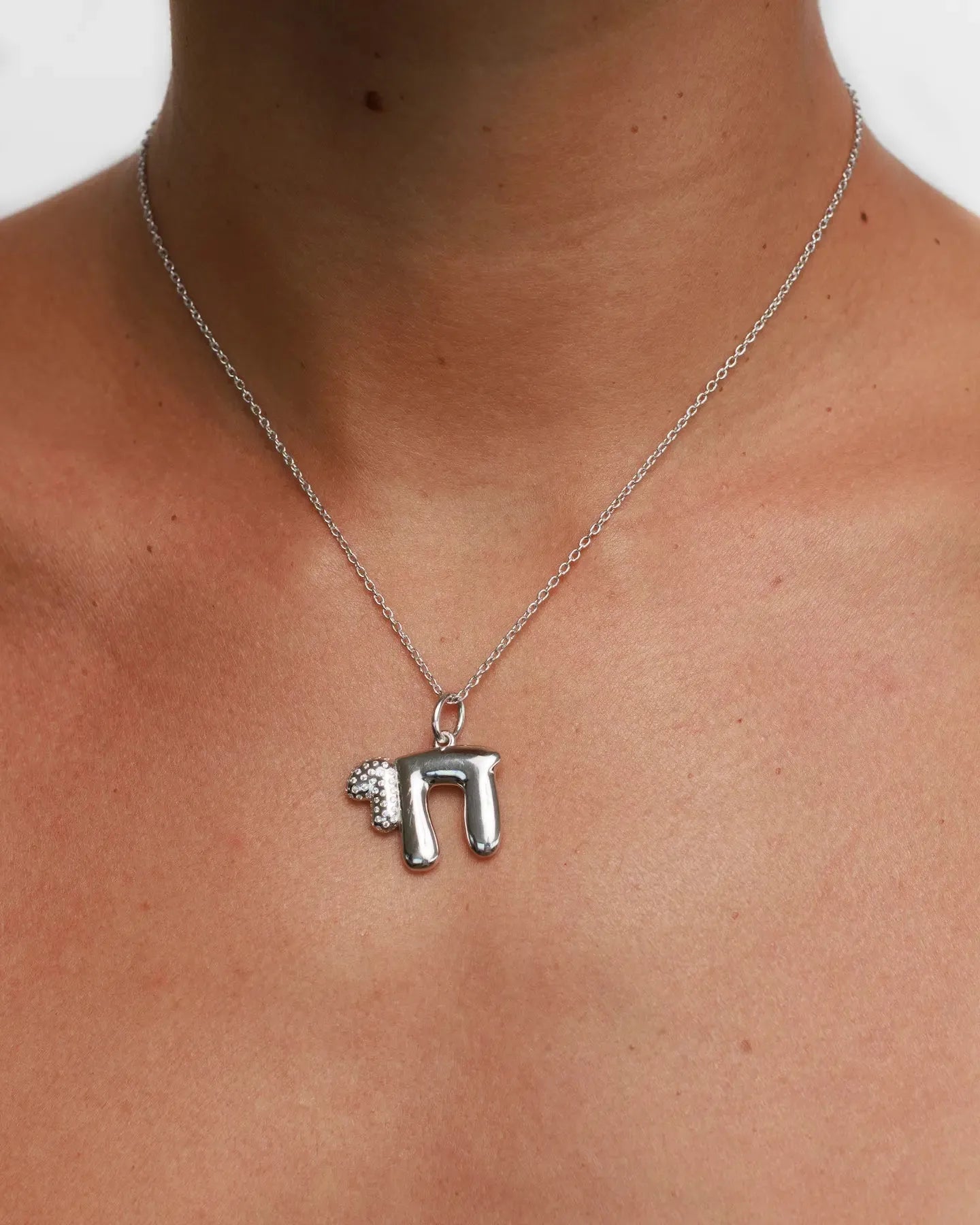 Chai Necklace in Sterling Silver
