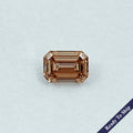 Champagne Emerald  Cut Lab Grown Loose Diamond    