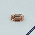 Champagne Old Mine Emerald Lab Grown Diamond      