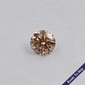 Fancy Champagne Round Cut Lab Diamond Loose
